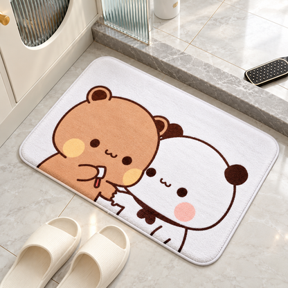 Cushioned Cartoon Graphic Bath Mat