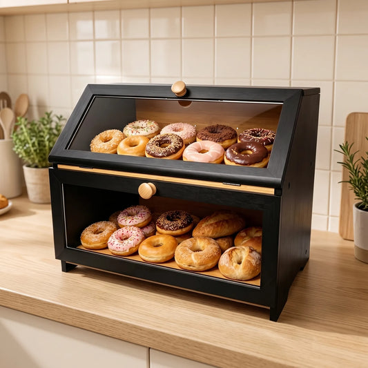 Double Layer Kitchen Counter Bread Box