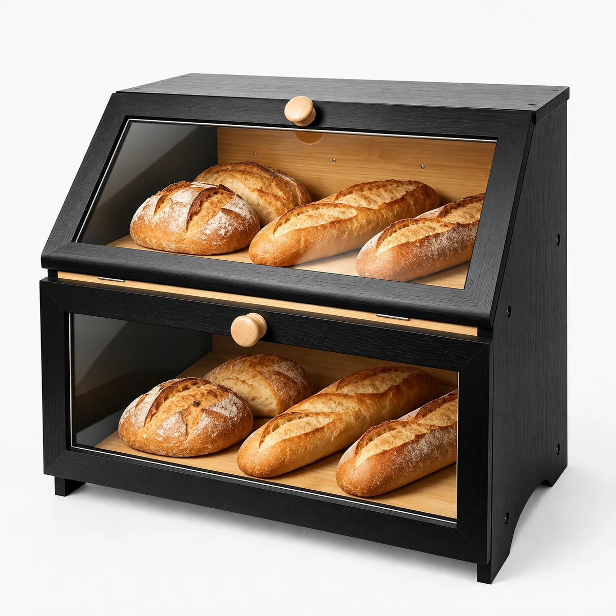 Double Layer Kitchen Counter Bread Box