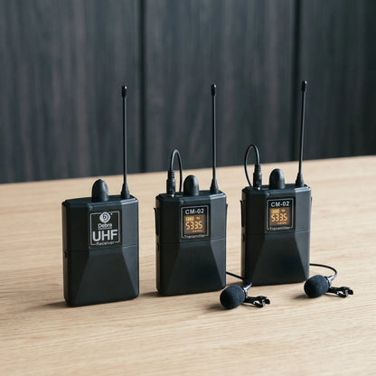Dual Transmitter Wireless Lavalier Microphone