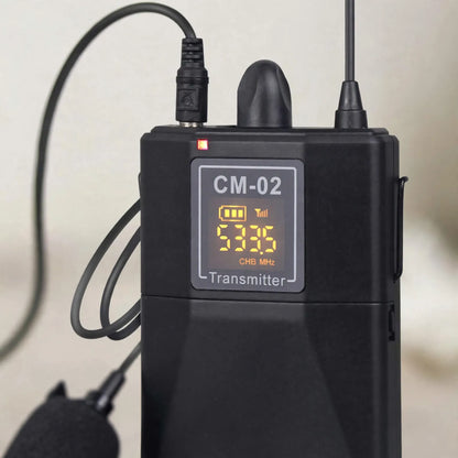 Dual Transmitter Wireless Lavalier Microphone