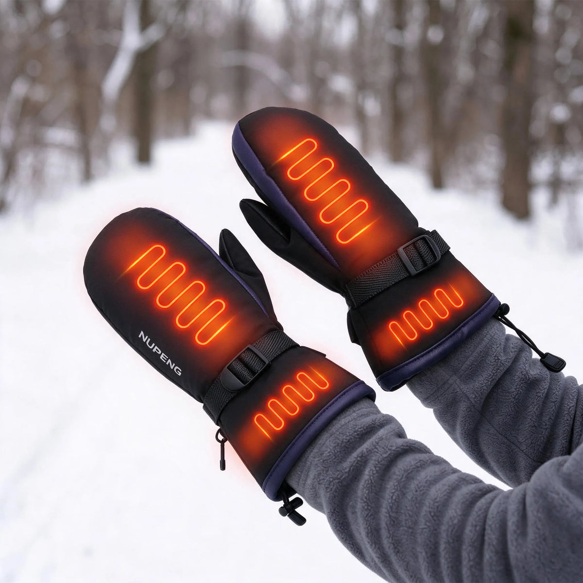 Electric Heated Outdoor Winter Mittens