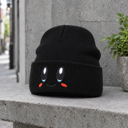 Embroidered Face Winter Beanie Toque