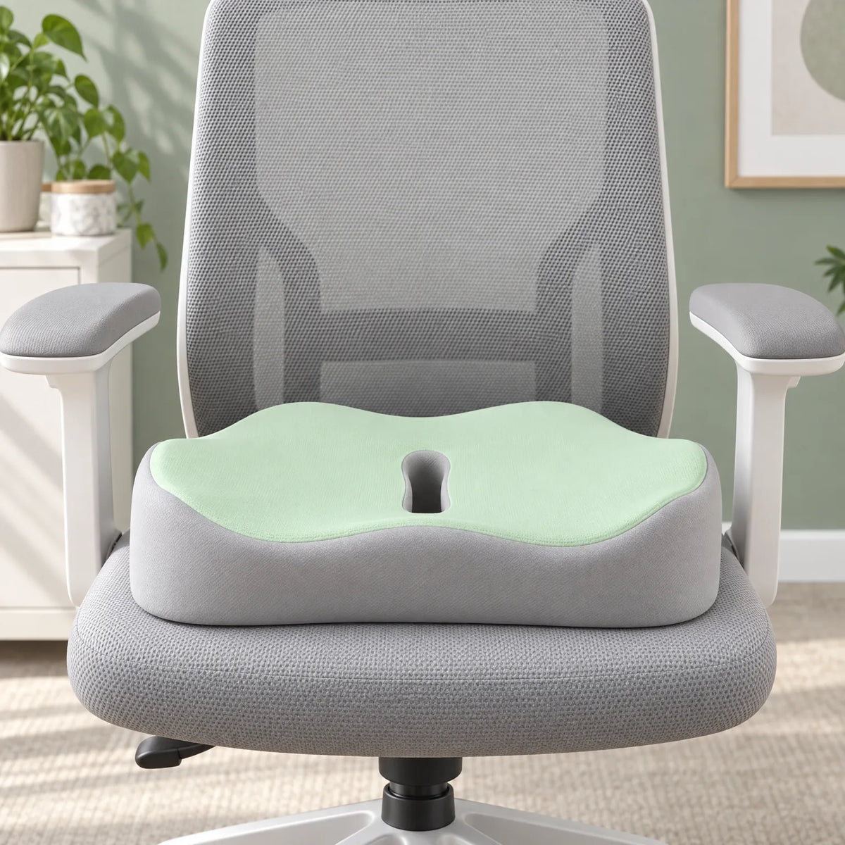 Ergonomic Memory Foam Seat Cushion for Office Chair and Car