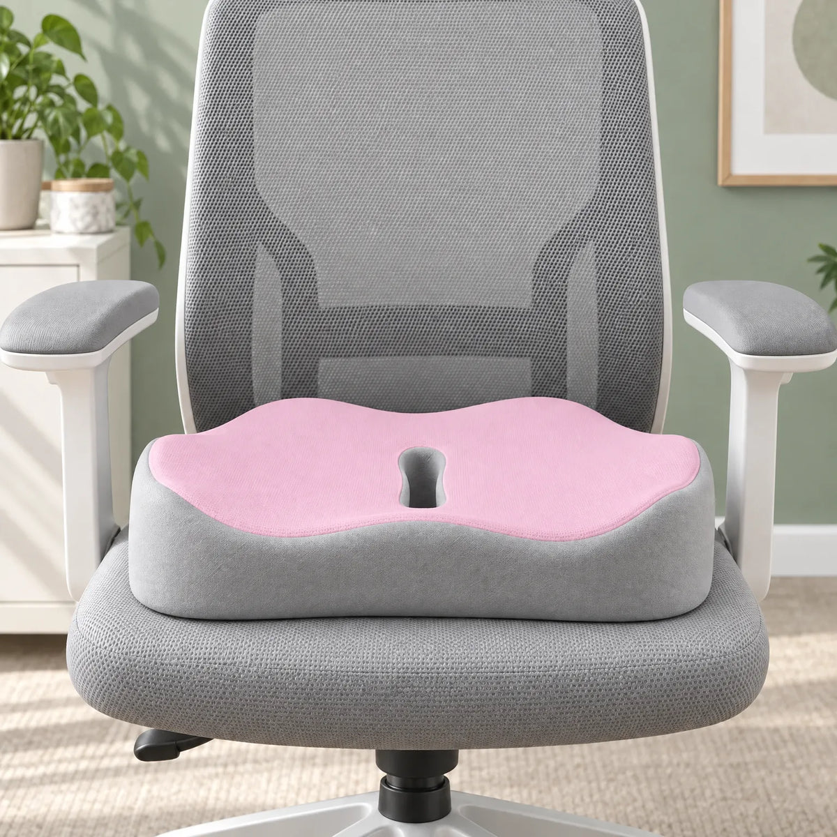 Ergonomic Memory Foam Seat Cushion for Office Chair and Car