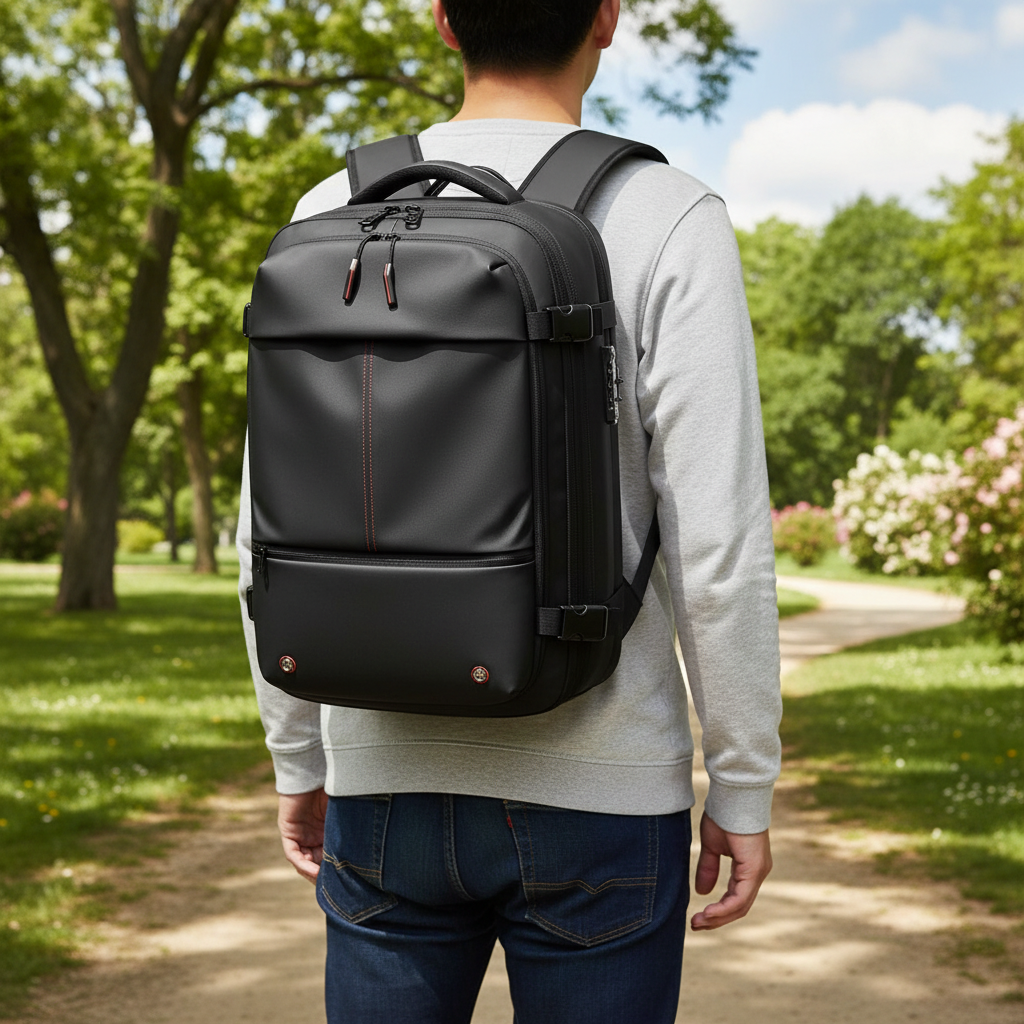 Vacuum Compression Backpack | Expandable Travel Bag