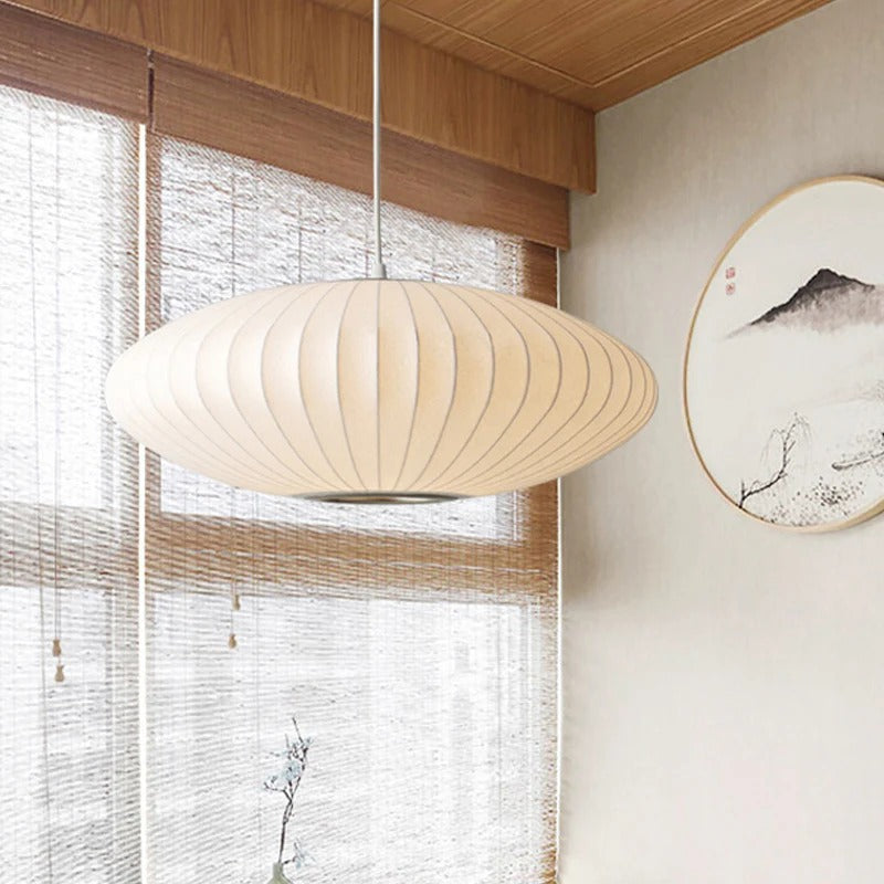 Fabric Shade Pendant Light Modern Interior Lighting | Varexon