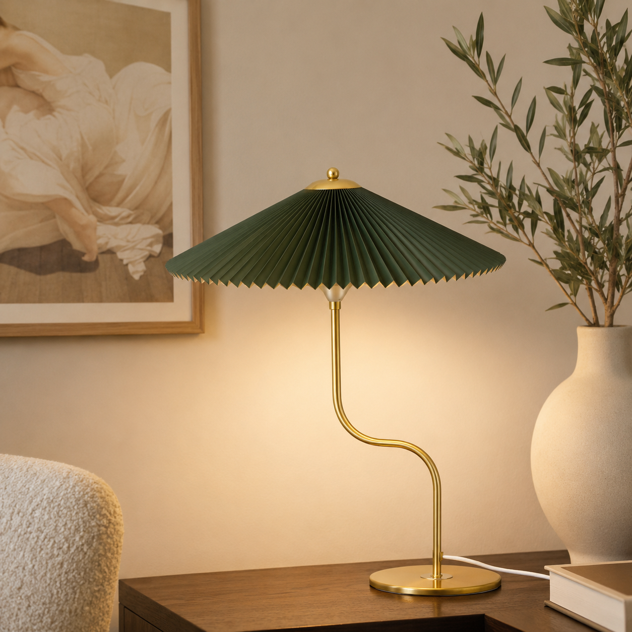 Fabric Shade Table Lamp Modern Colourful Design | Jelmoro