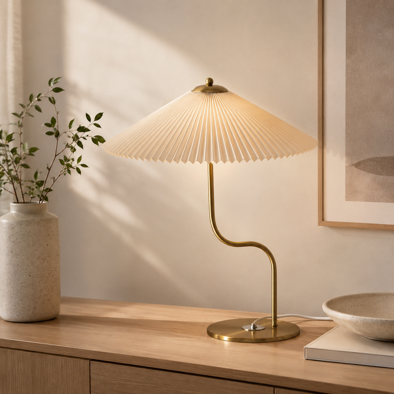 Fabric Shade Table Lamp Modern Colourful Design | Jelmoro
