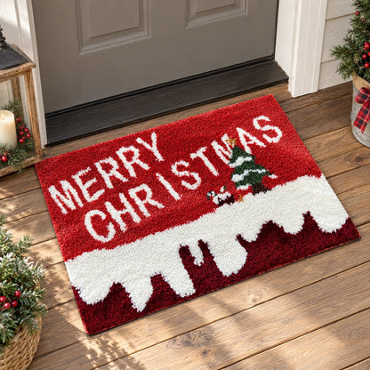 Festive Christmas Welcome Door Mat