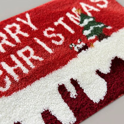 Festive Christmas Welcome Door Mat