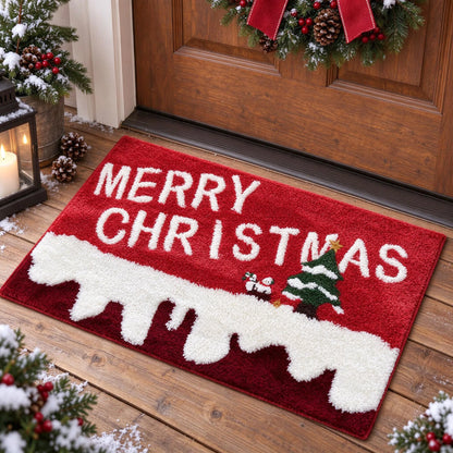 Festive Christmas Welcome Door Mat