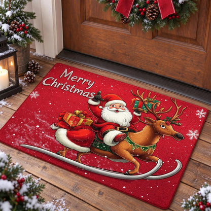 Festive Christmas Welcome Door Mat