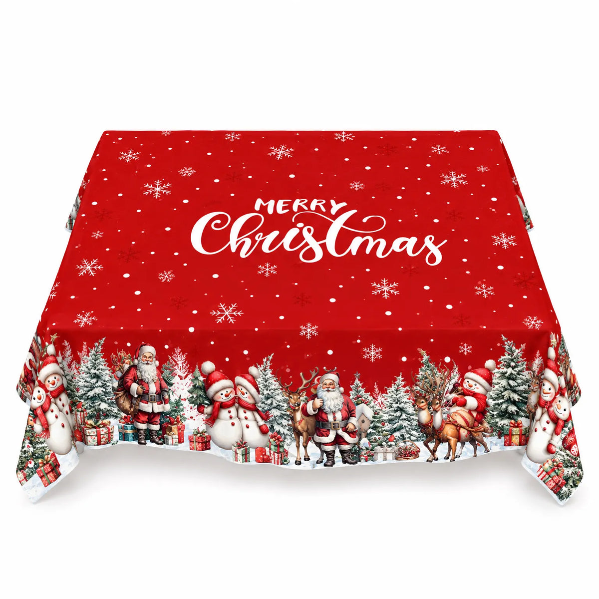 Festive Holiday Printed Dining Tablecloth