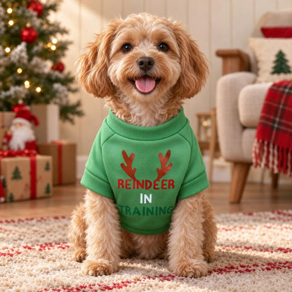 Fleece Dog Christmas Sweater Pullover