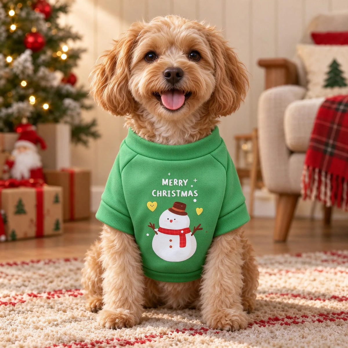 Fleece Dog Christmas Sweater Pullover