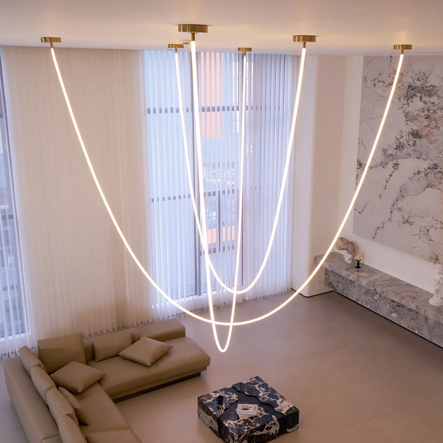 Flex LED Pendant Light for Modern Interior Spaces | Trevano
