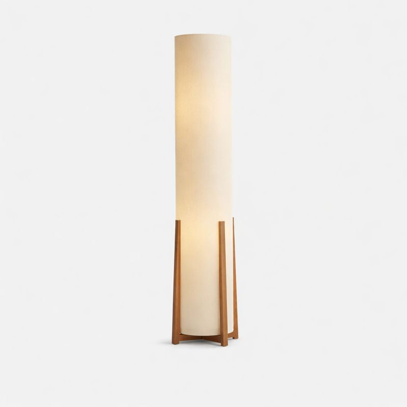 Scandinavian Floor Lamp With Fabric Shade Indoor Lighting | Olvrix