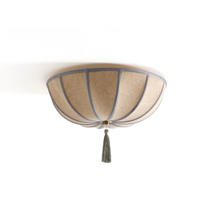Floral Fabric Shade Ceiling Light Fixture Design | Lumevyn