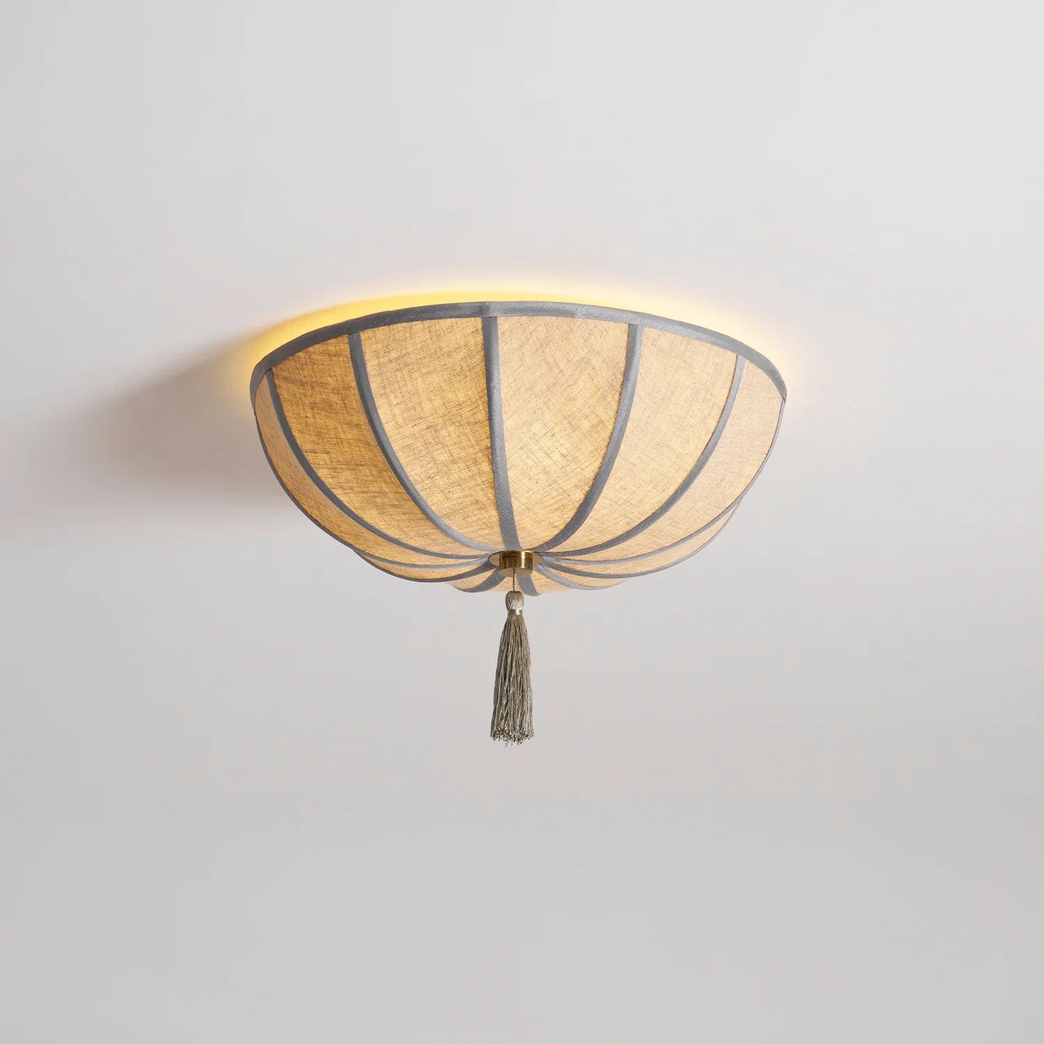 Floral Fabric Shade Ceiling Light Fixture Design | Lumevyn