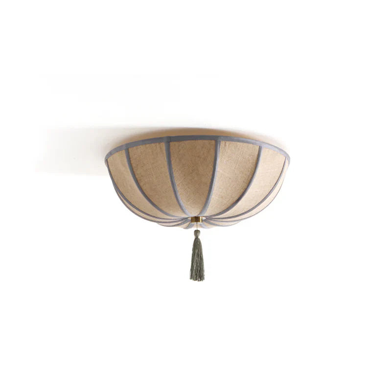 Floral Fabric Shade Ceiling Light Fixture Design | Lumevyn