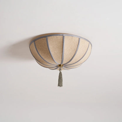 Floral Fabric Shade Ceiling Light Fixture Design | Lumevyn