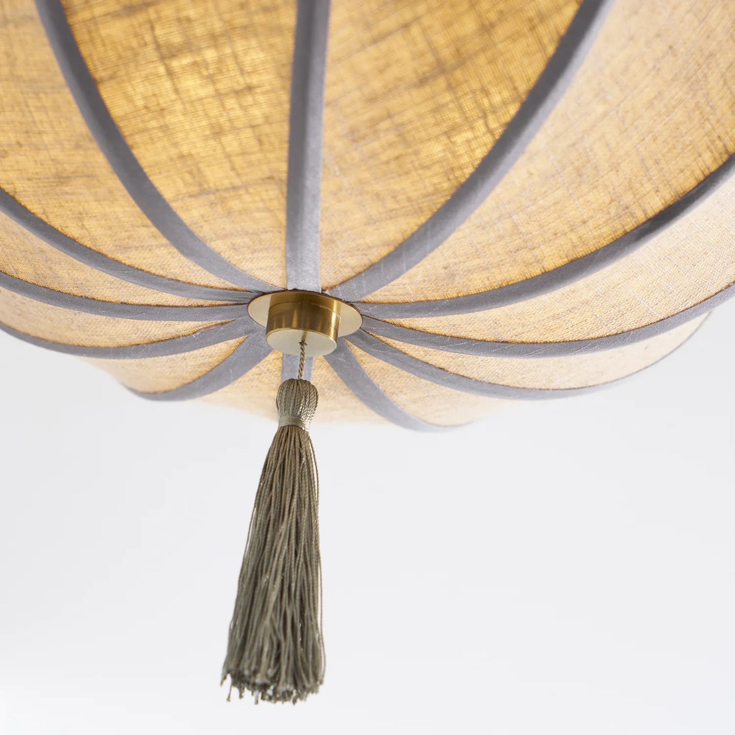 Floral Fabric Shade Ceiling Light Fixture Design | Lumevyn