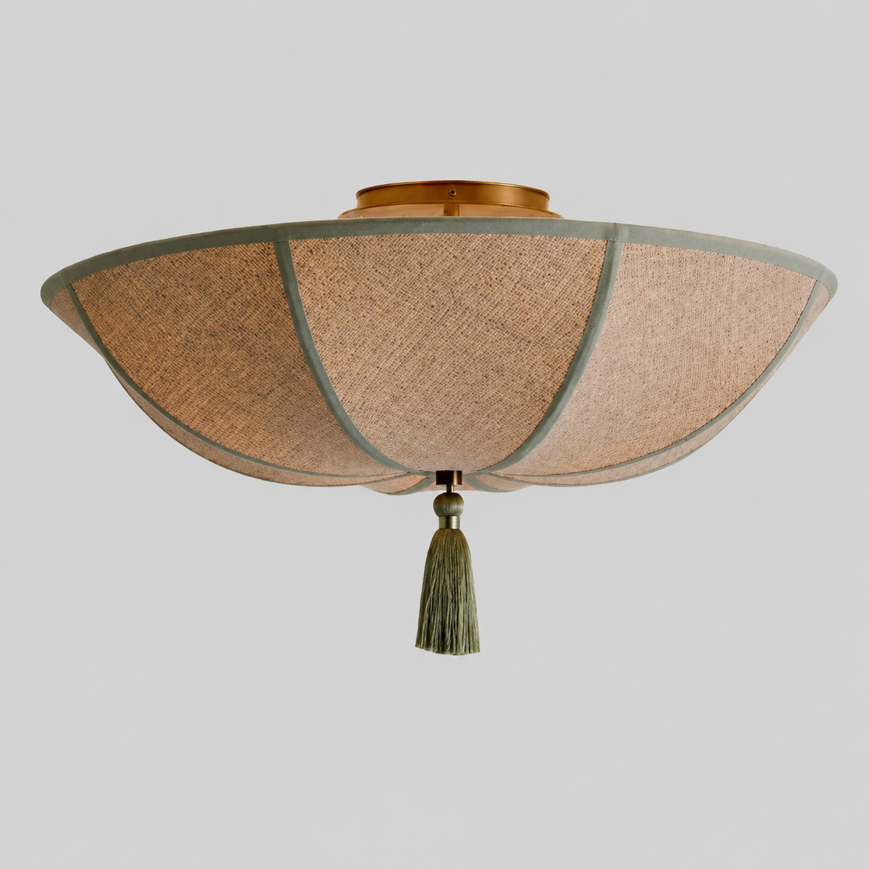 Floral Fabric Shade Ceiling Light Fixture Design | Lumevyn