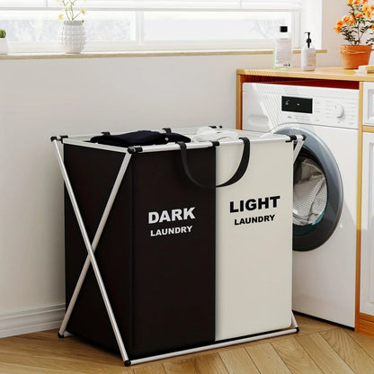 Foldable Fabric Laundry Sorter with Metal Frame