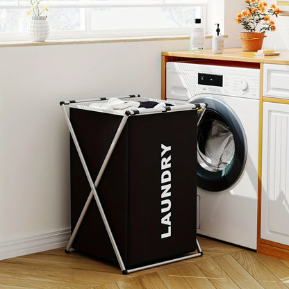Foldable Fabric Laundry Sorter with Metal Frame