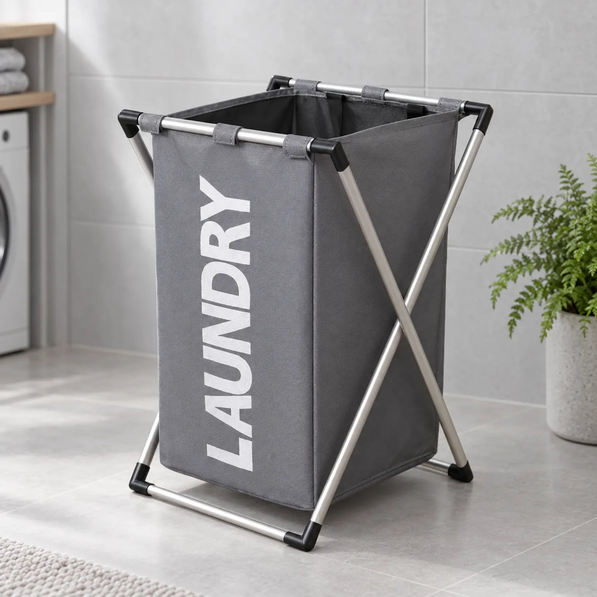 Foldable Fabric Laundry Sorter with Removable Laundry Bags