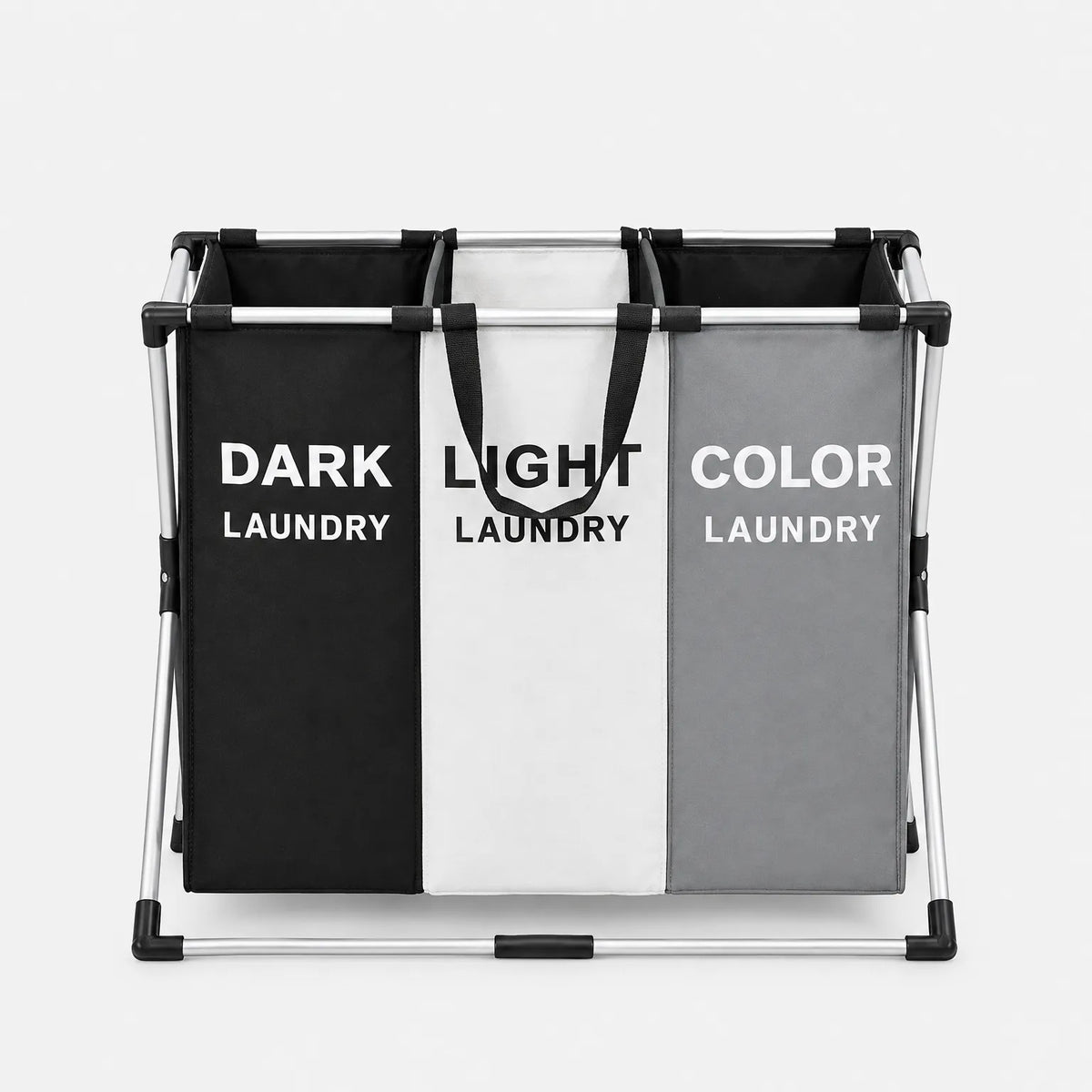 Foldable Fabric Laundry Sorter with Removable Laundry Bags