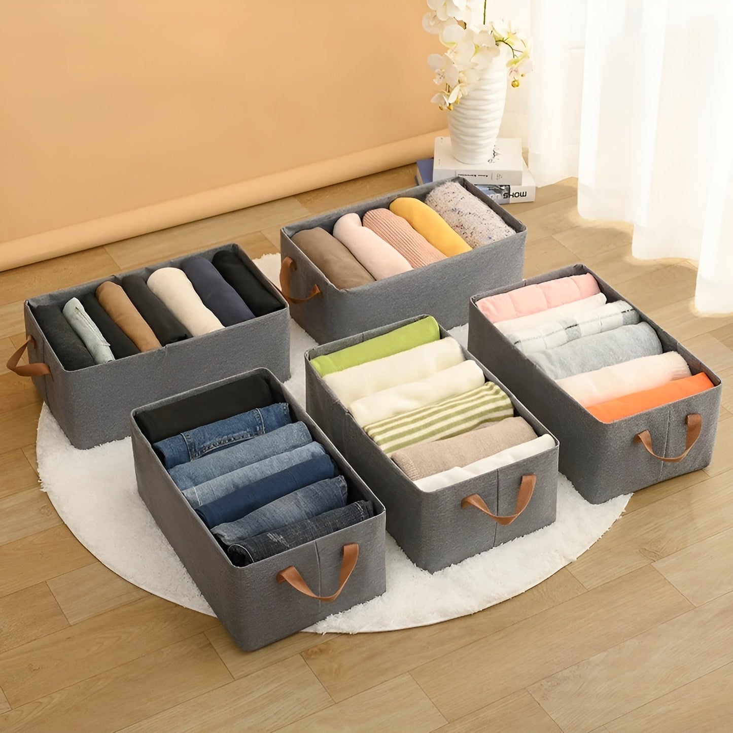 Foldable Storage Baskets Set of 3 | Versatile Organization 3