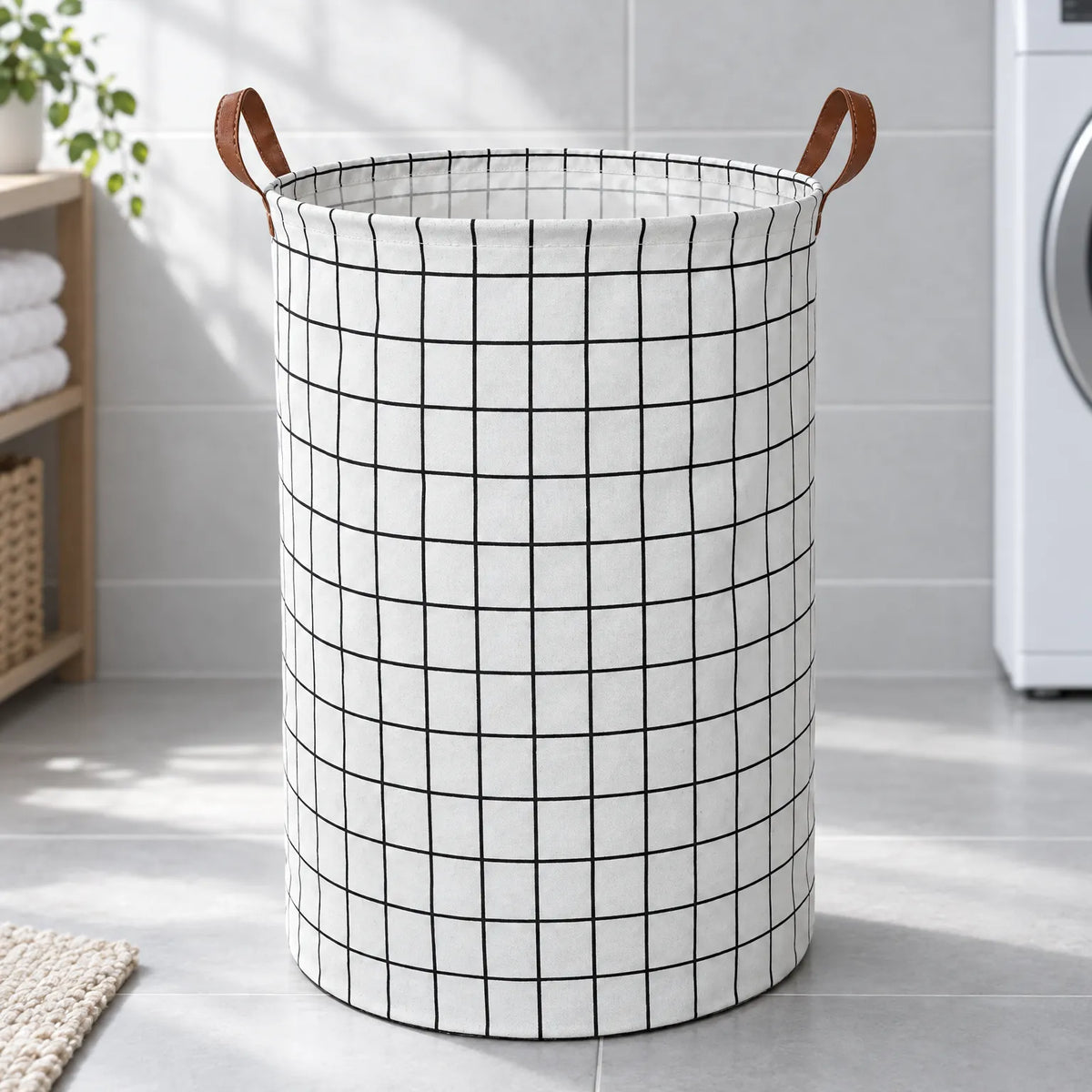 Folding Fabric Laundry Storage Basket
