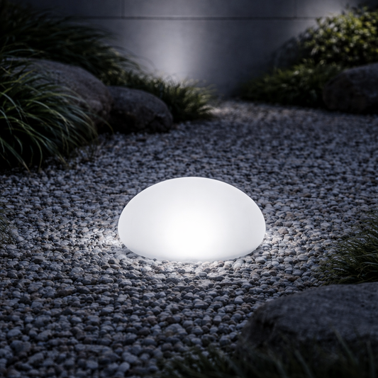 Frosted Solar Globe Ground Light for Outdoors | Glacira