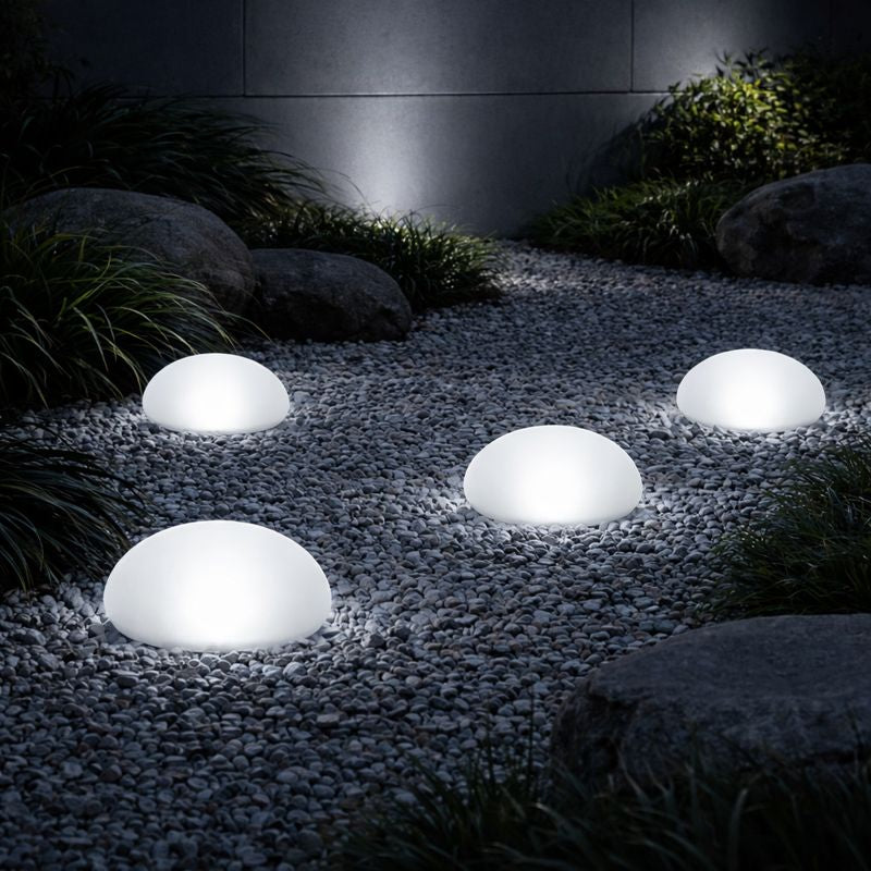 Frosted Solar Globe Ground Light for Outdoors | Glacira