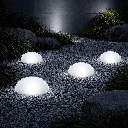 Frosted Solar Globe Ground Light for Outdoors | Glacira