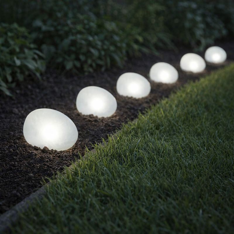 Frosted Solar Globe Ground Light for Outdoors | Glacira
