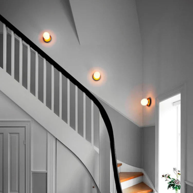 Glass Globe Ceiling Light Surface Mount Fixture | Glavonix