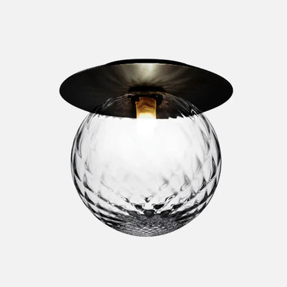 Glass Globe Ceiling Light Surface Mount Fixture | Glavonix