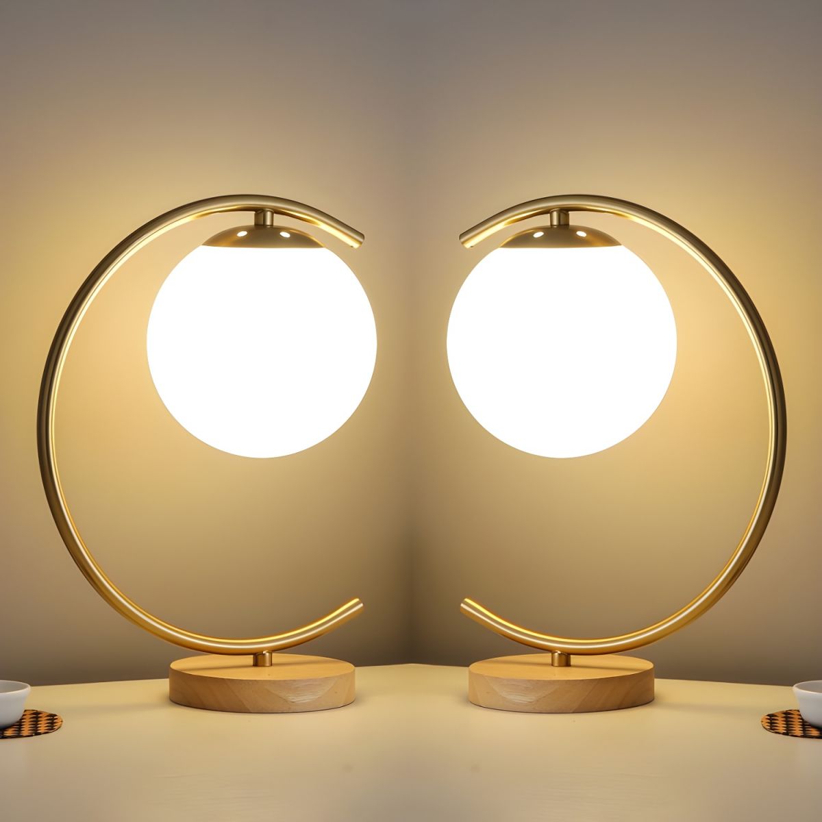 Glass Globe Table Lamp Modern Nordic Style | Torvune
