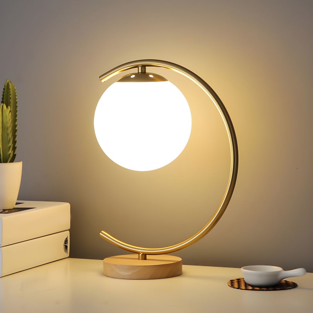 Glass Globe Table Lamp Modern Nordic Style | Torvune