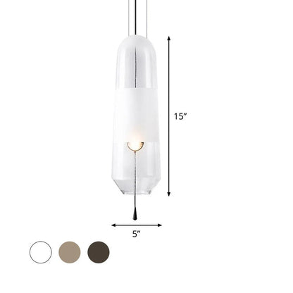 Glass Shade Pendant Light Modern Bedside Lighting | Zyvera