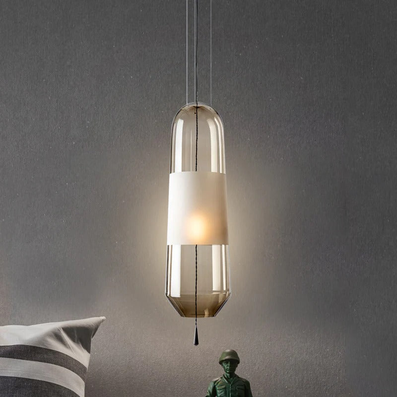 Glass Shade Pendant Light Modern Bedside Lighting | Zyvera