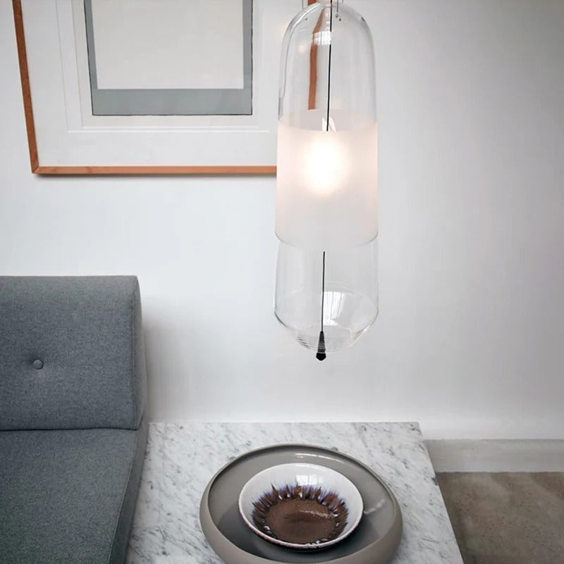 Glass Shade Pendant Light Modern Bedside Lighting | Zyvera