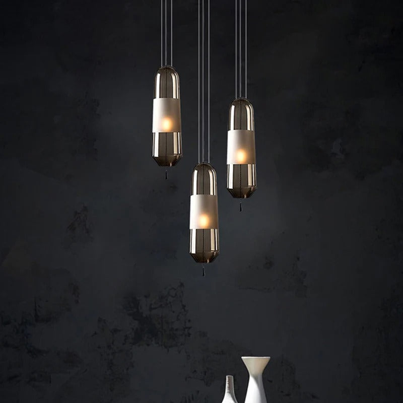 Glass Shade Pendant Light Modern Bedside Lighting | Zyvera