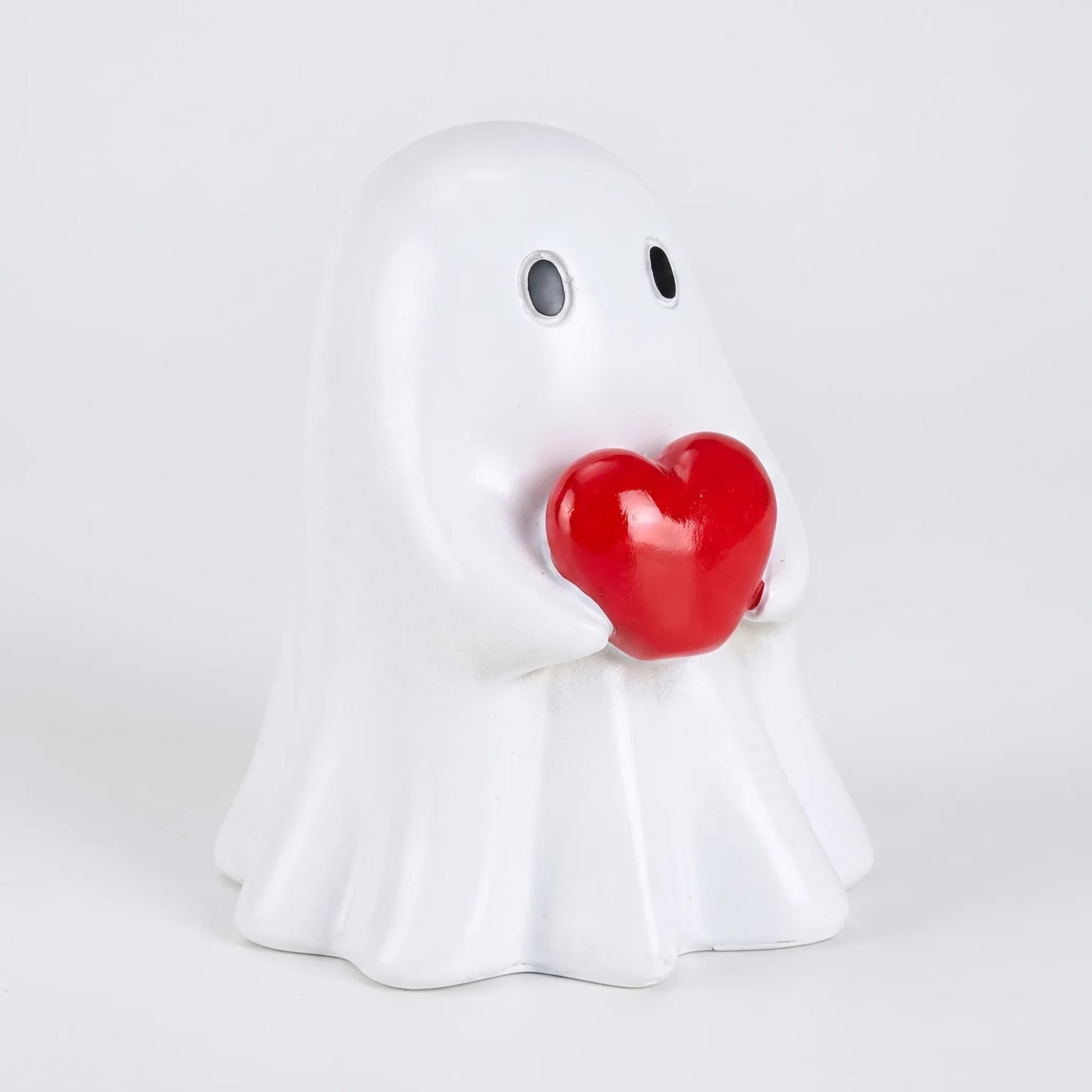 Halloween Ghost Figurine With Red Heart Decoration
