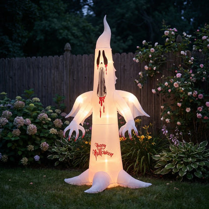Halloween Inflatable Ghost Giant Light Up Outdoor Yard Decoration 10 FT