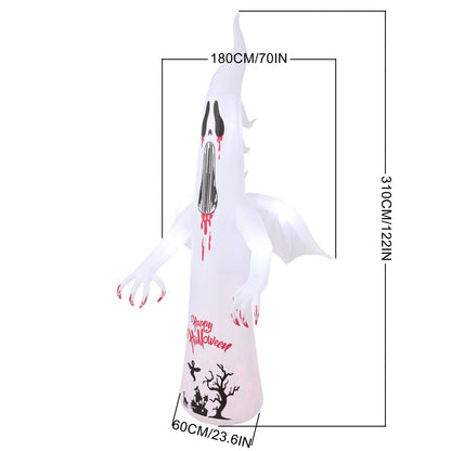 Halloween Inflatable Ghost Giant Light Up Outdoor Yard Decoration 10 FT