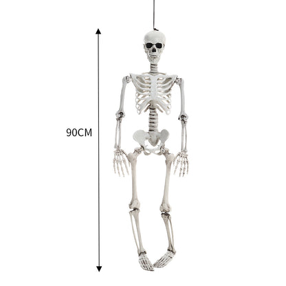 Halloween Skeleton Posable Full Body Scary Outdoor Yard Decoration 35 Inch